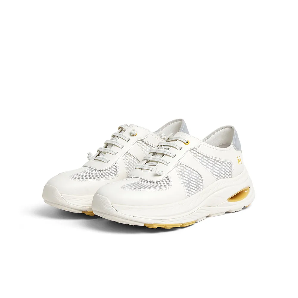 Cowhide leather/textile/synthetic leather women's comfortable sports shoes