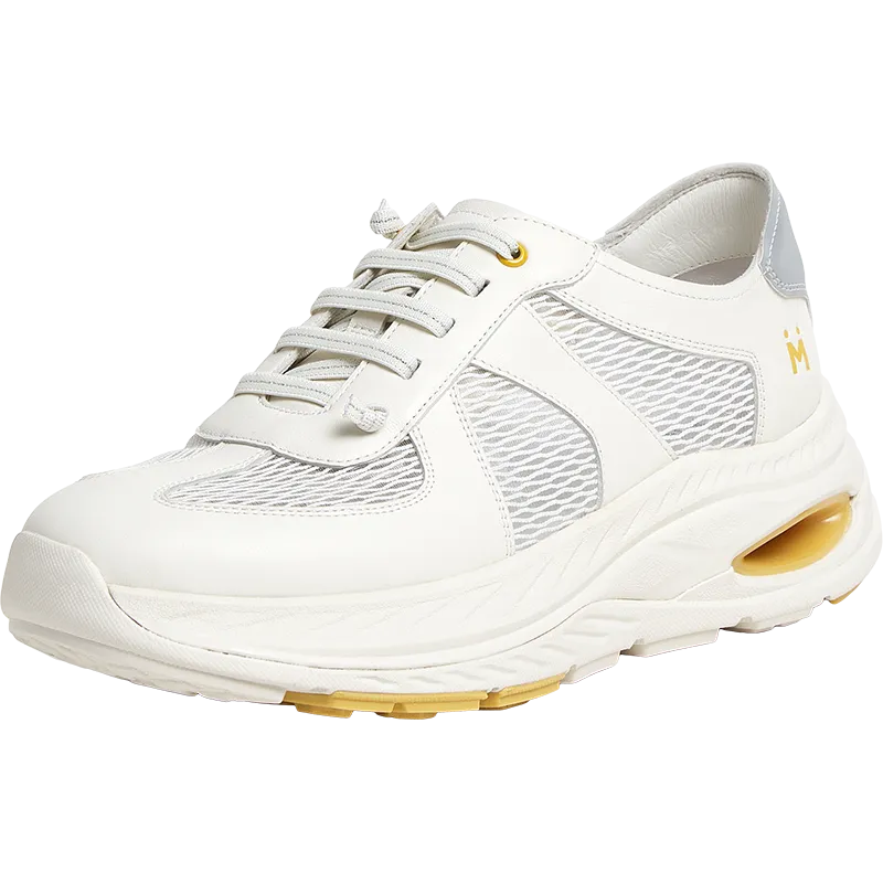 Cowhide leather/textile/synthetic leather women's comfortable sports shoes