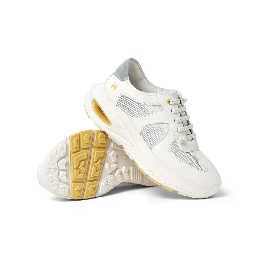 Cowhide leather/textile/synthetic leather women's comfortable sports shoes