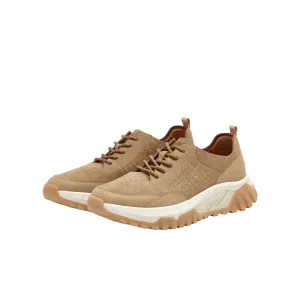 Cowhide/synthetic leather men's casual shoes