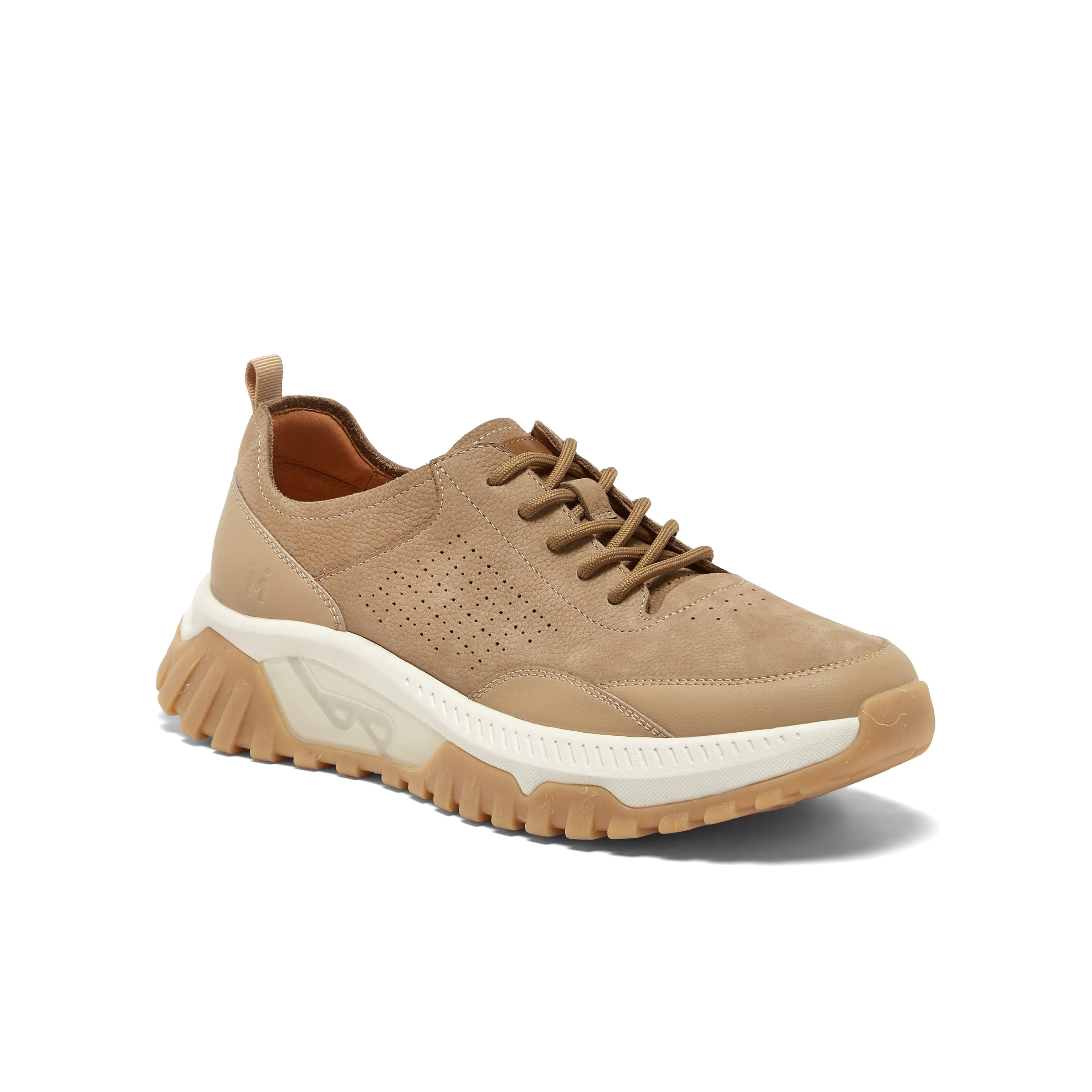 Cowhide/synthetic leather men's casual shoes