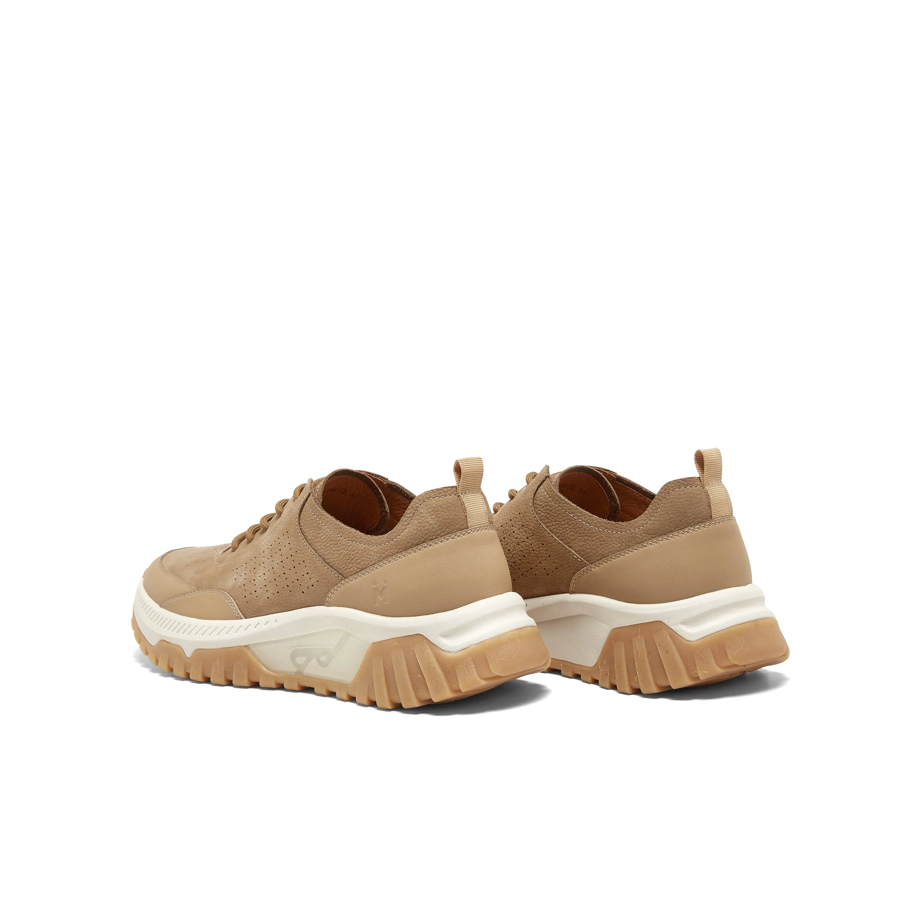 Cowhide/synthetic leather men's casual shoes