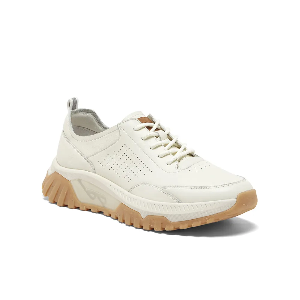 Cowhide/synthetic leather men's casual shoes