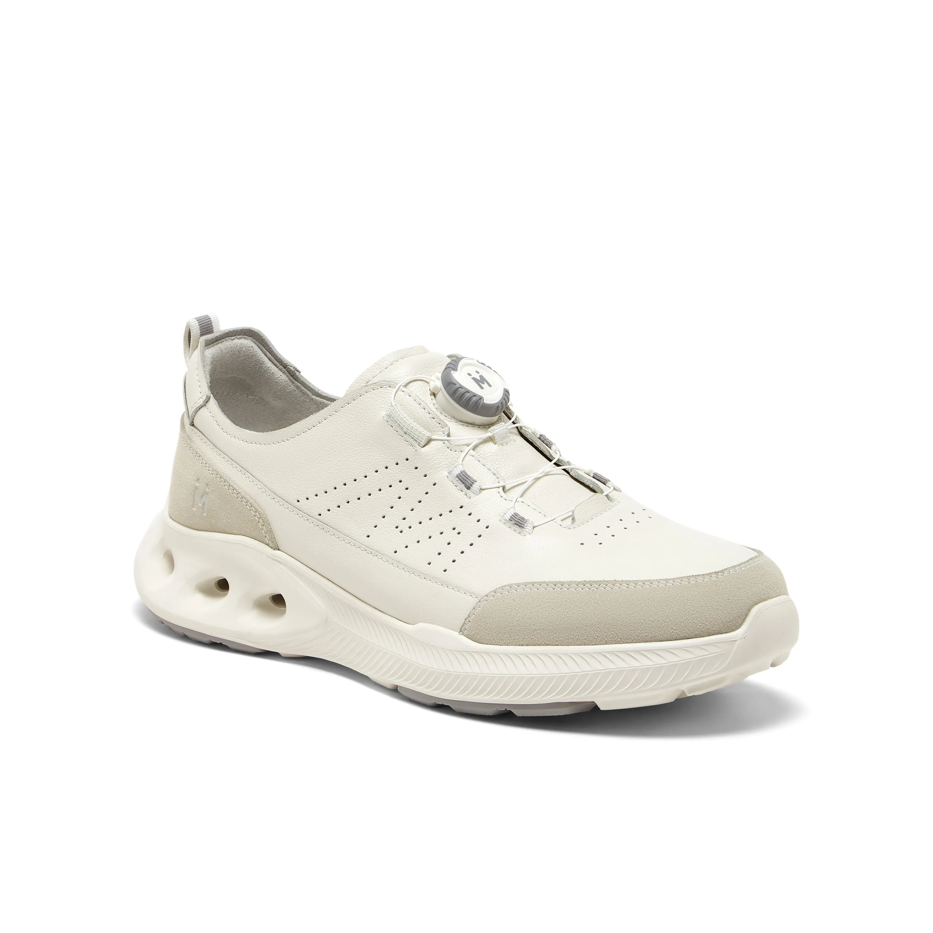 Cowhide/synthetic leather men's comfortable sports shoes