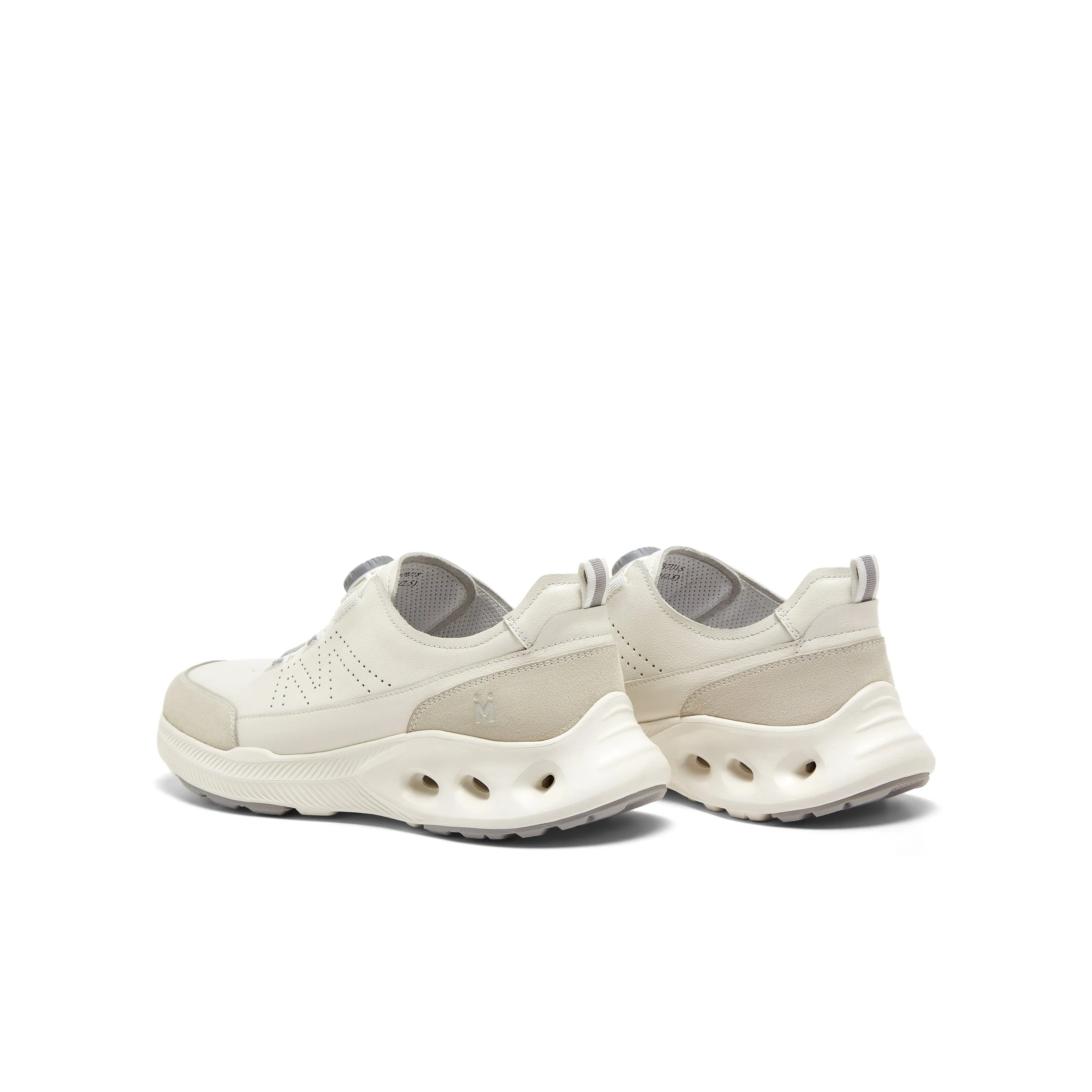 Cowhide/synthetic leather men's comfortable sports shoes