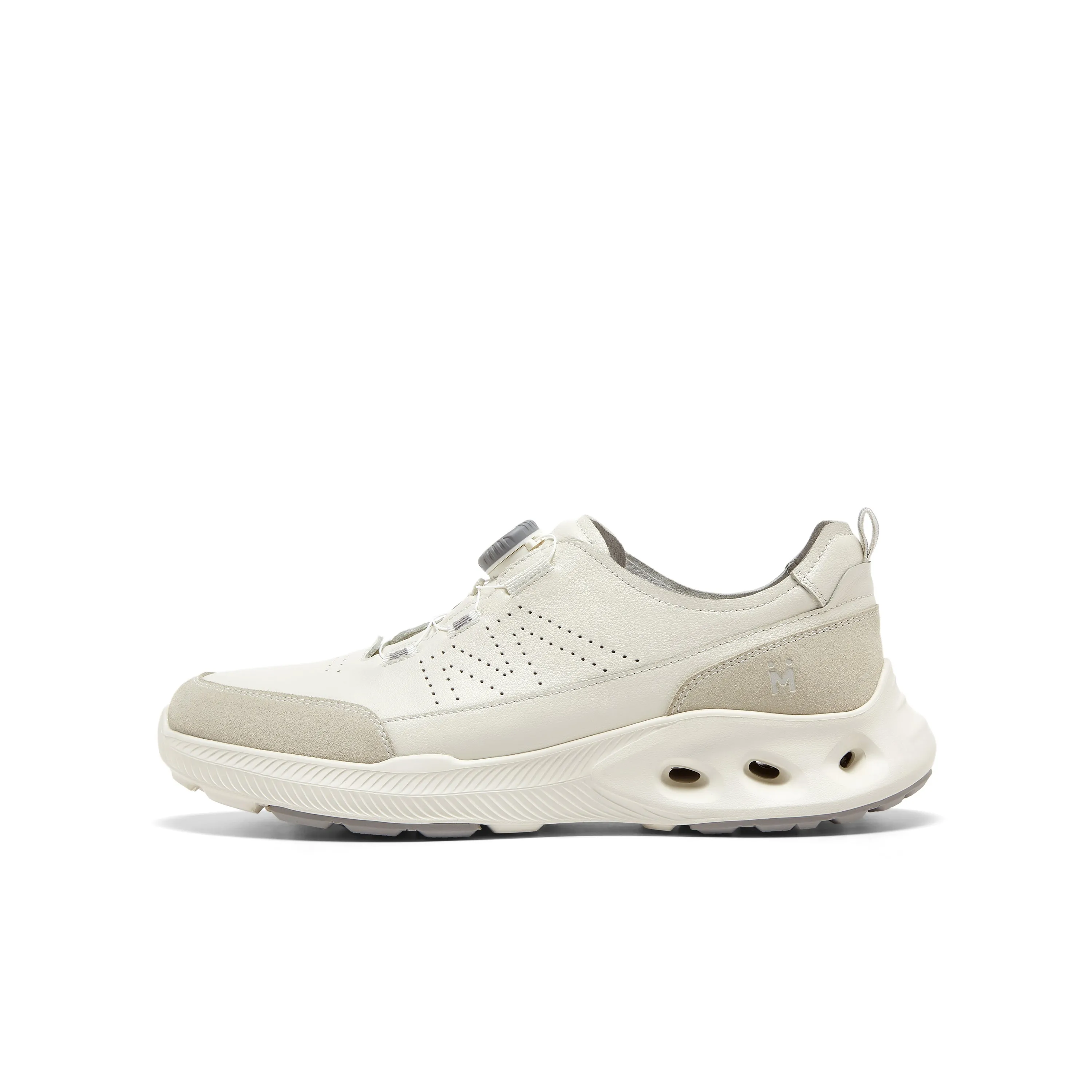 Cowhide/synthetic leather men's comfortable sports shoes