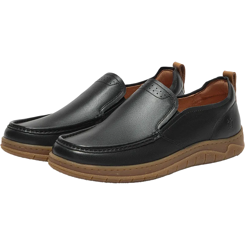 Men's cowhide leather casual shoes