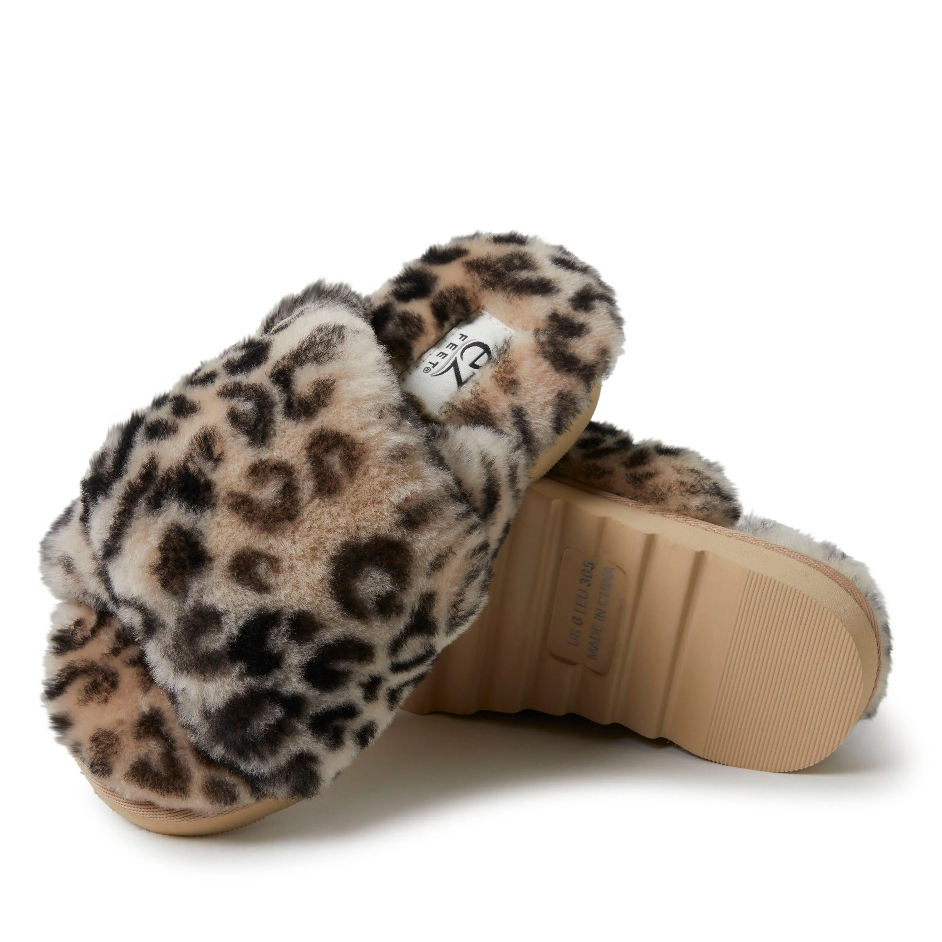 Reformation EZ Feet Women's Genuine Shearling Wide X-Band Slide Slipper