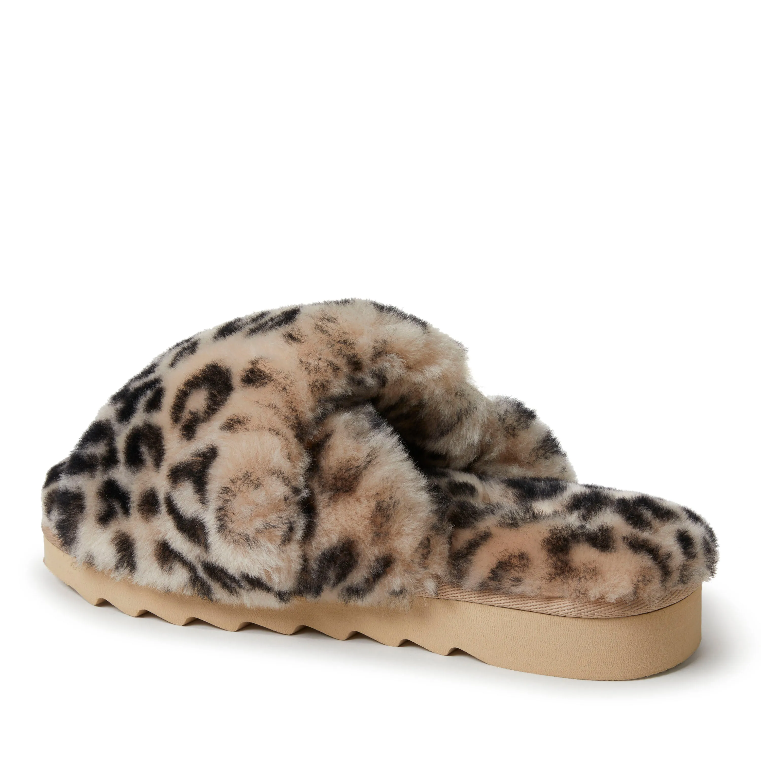 Reformation EZ Feet Women's Genuine Shearling Wide X-Band Slide Slipper