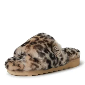 Reformation EZ Feet Women's Genuine Shearling Wide X-Band Slide Slipper