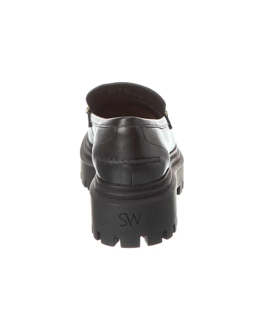 Reformation Stuart Weitzman Perla Leather Loafer