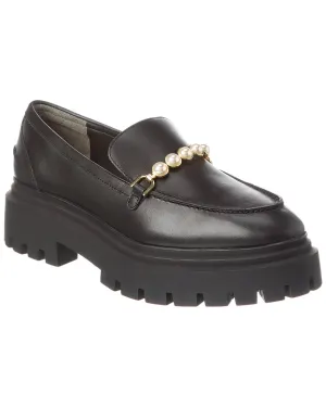 Reformation Stuart Weitzman Perla Leather Loafer