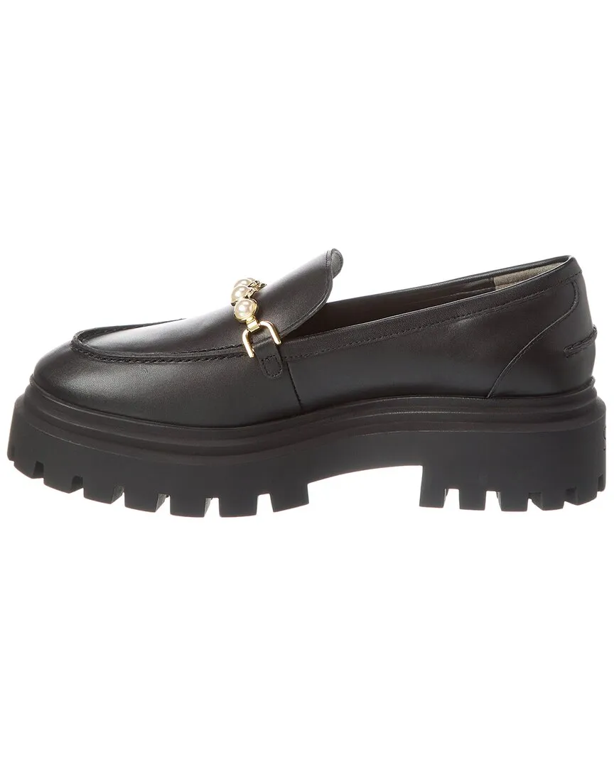 Reformation Stuart Weitzman Perla Leather Loafer