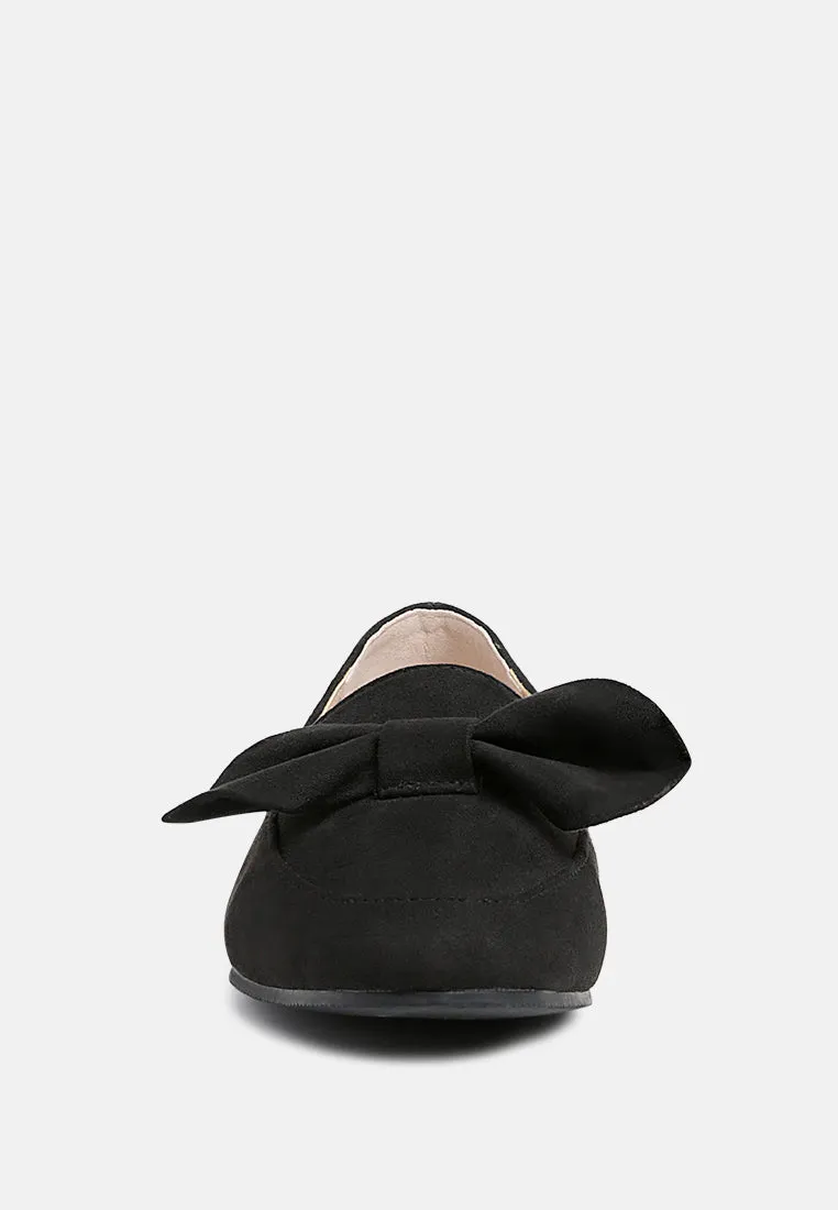 remee front bow loafers