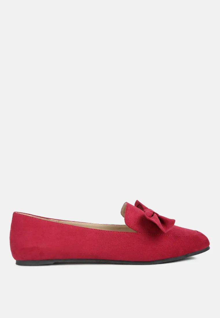 remee front bow loafers
