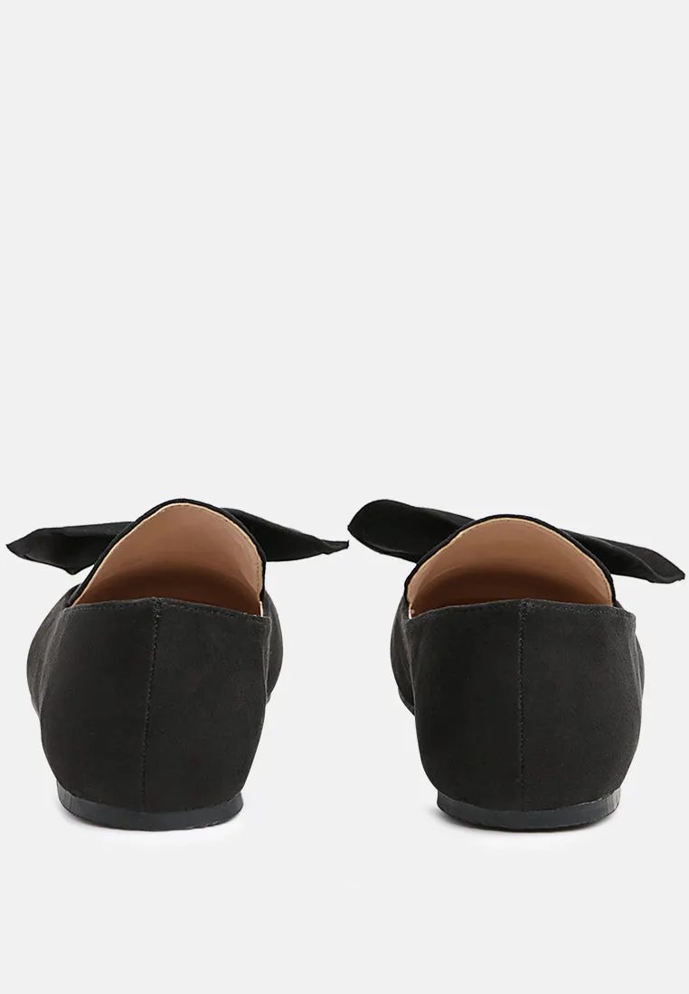 remee front bow loafers