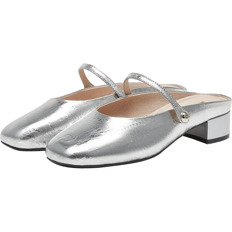 Sheepskin women's leather sandals