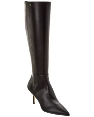 Stuart Weitzman Mara 75 Zip Leather Knee-High Boot
