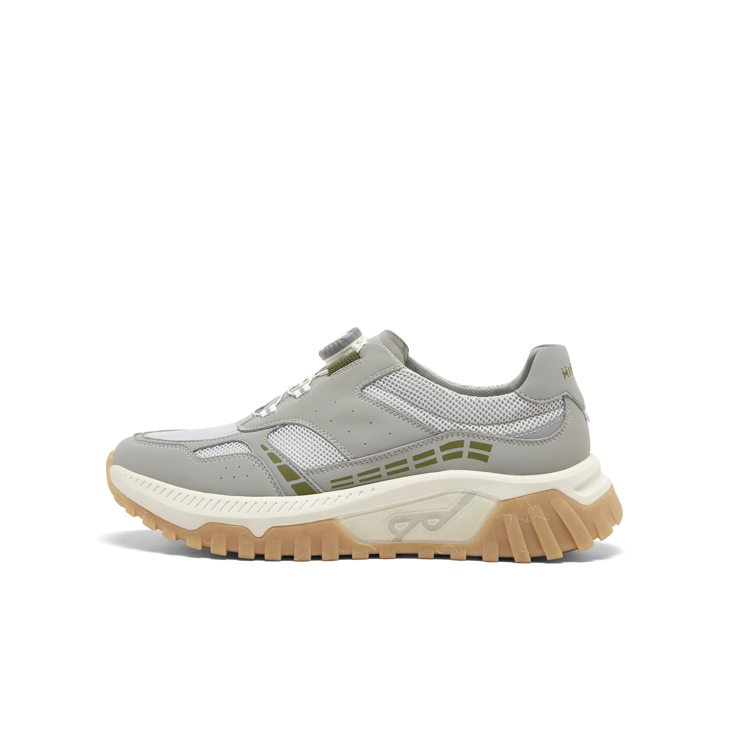 Synthetic leather/textile men's casual shoes