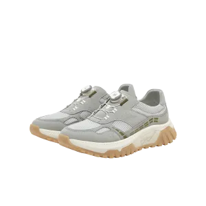 Synthetic leather/textile men's casual shoes