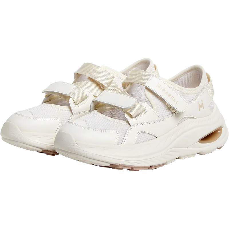 Textile/cowhide leather women's comfortable sports shoes