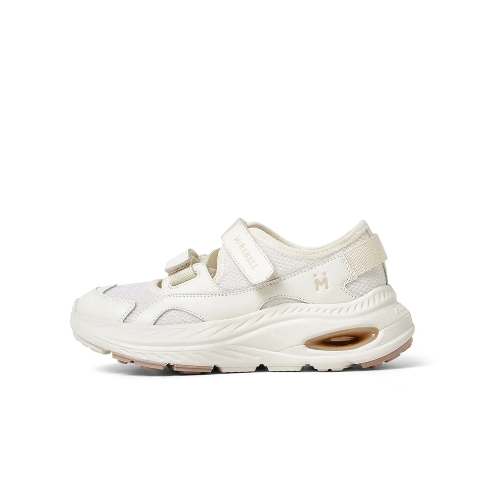 Textile/cowhide leather women's comfortable sports shoes