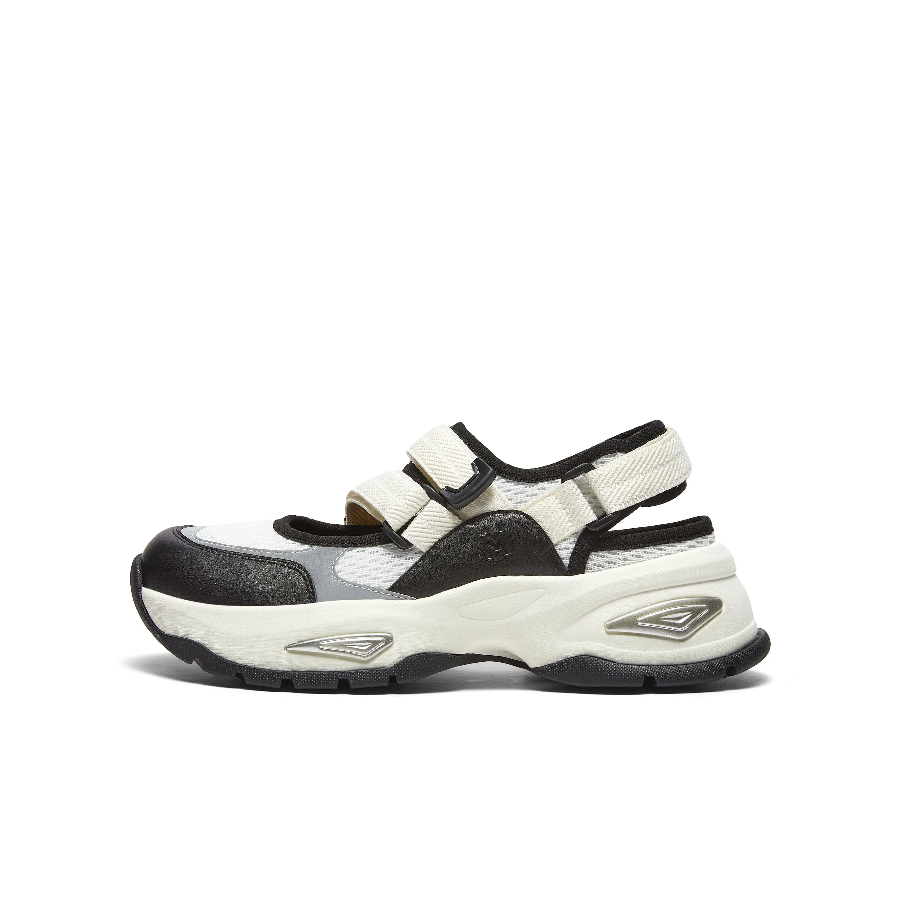 Textile/cowhide leather women's comfortable sports shoes