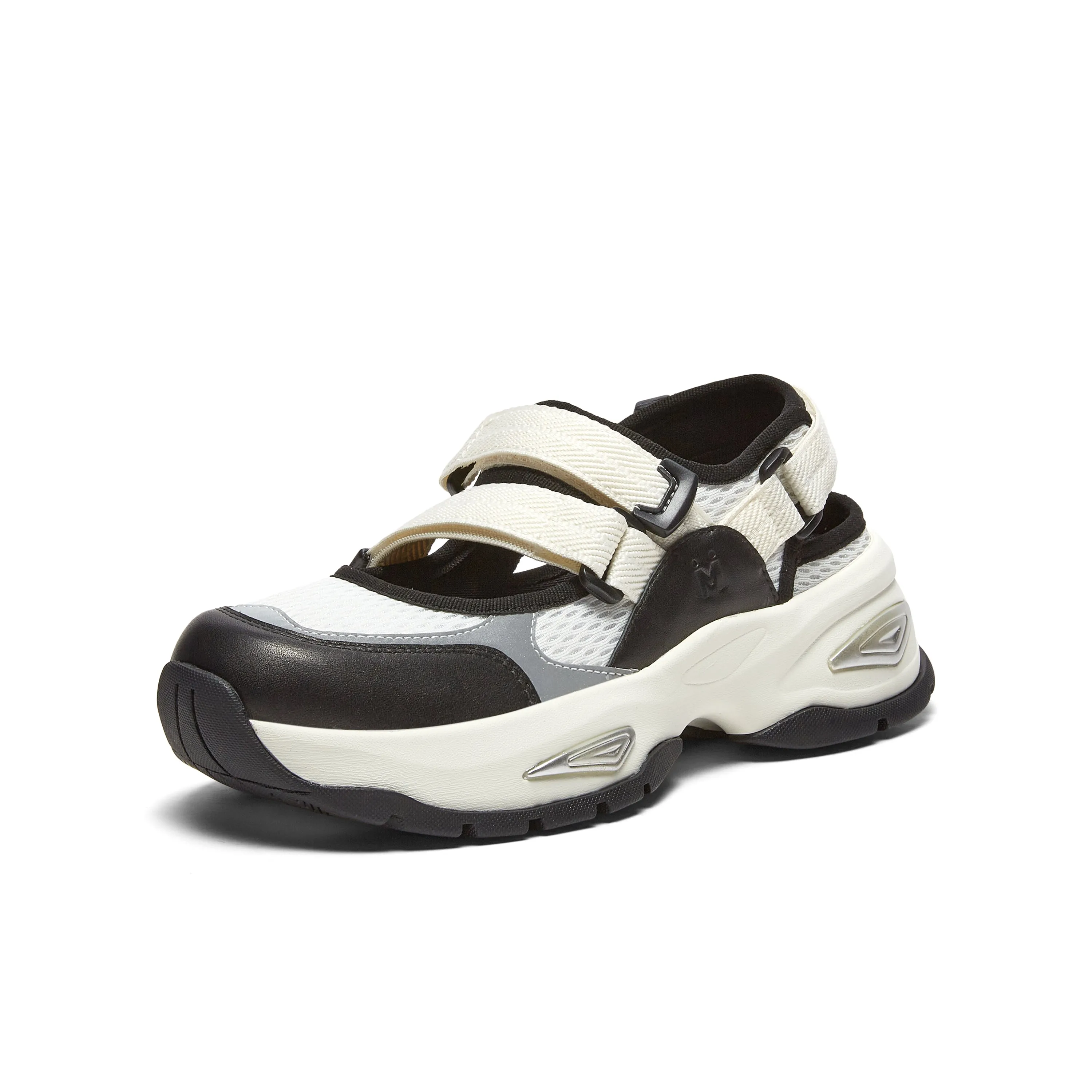 Textile/cowhide leather women's comfortable sports shoes