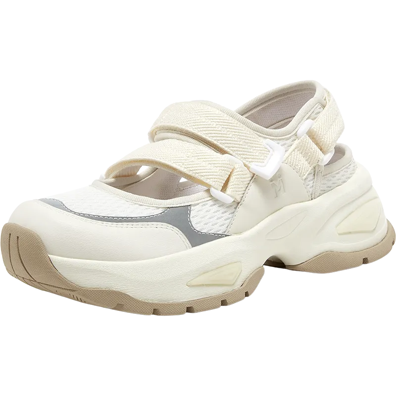 Textile/cowhide leather women's comfortable sports shoes