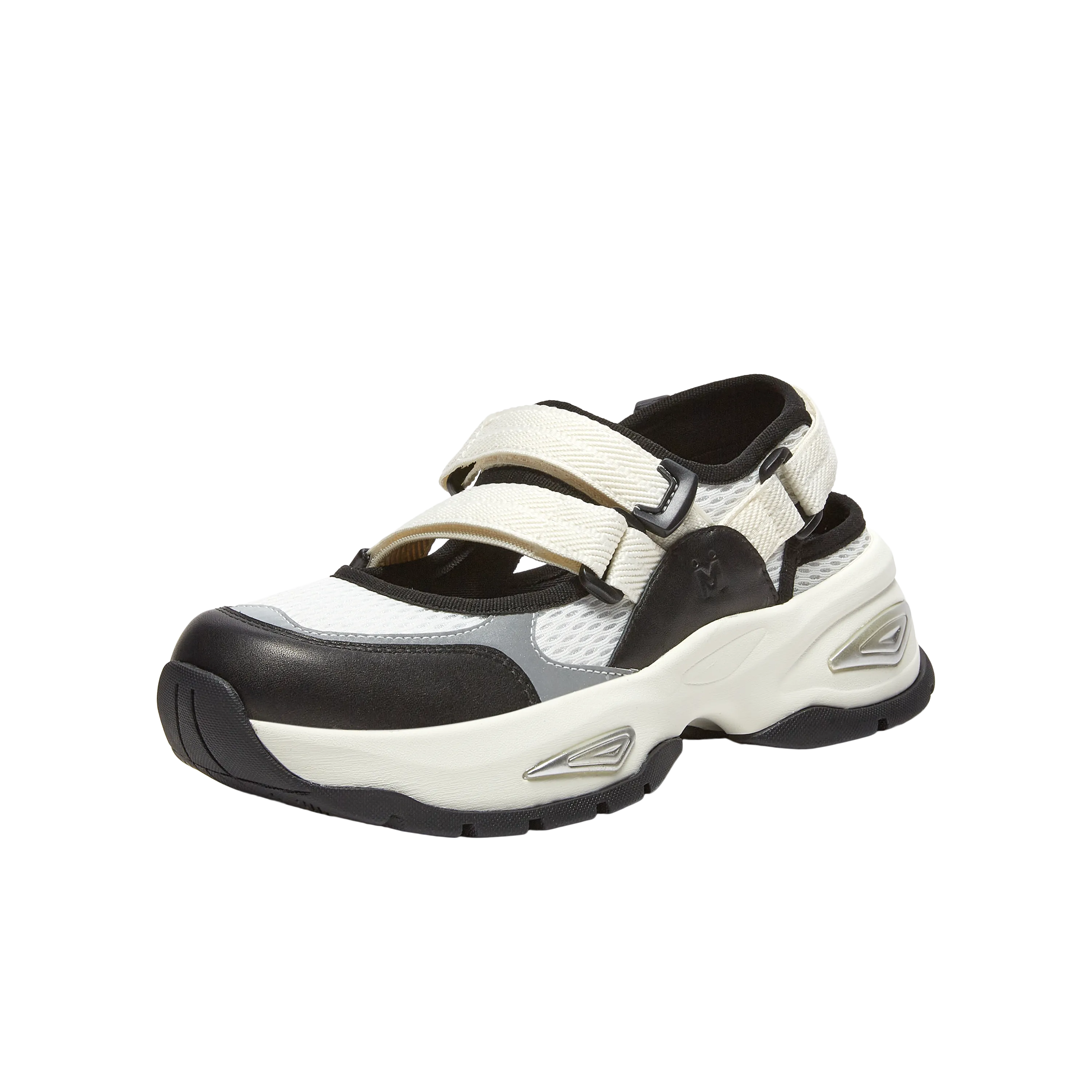 Textile/cowhide leather women's comfortable sports shoes