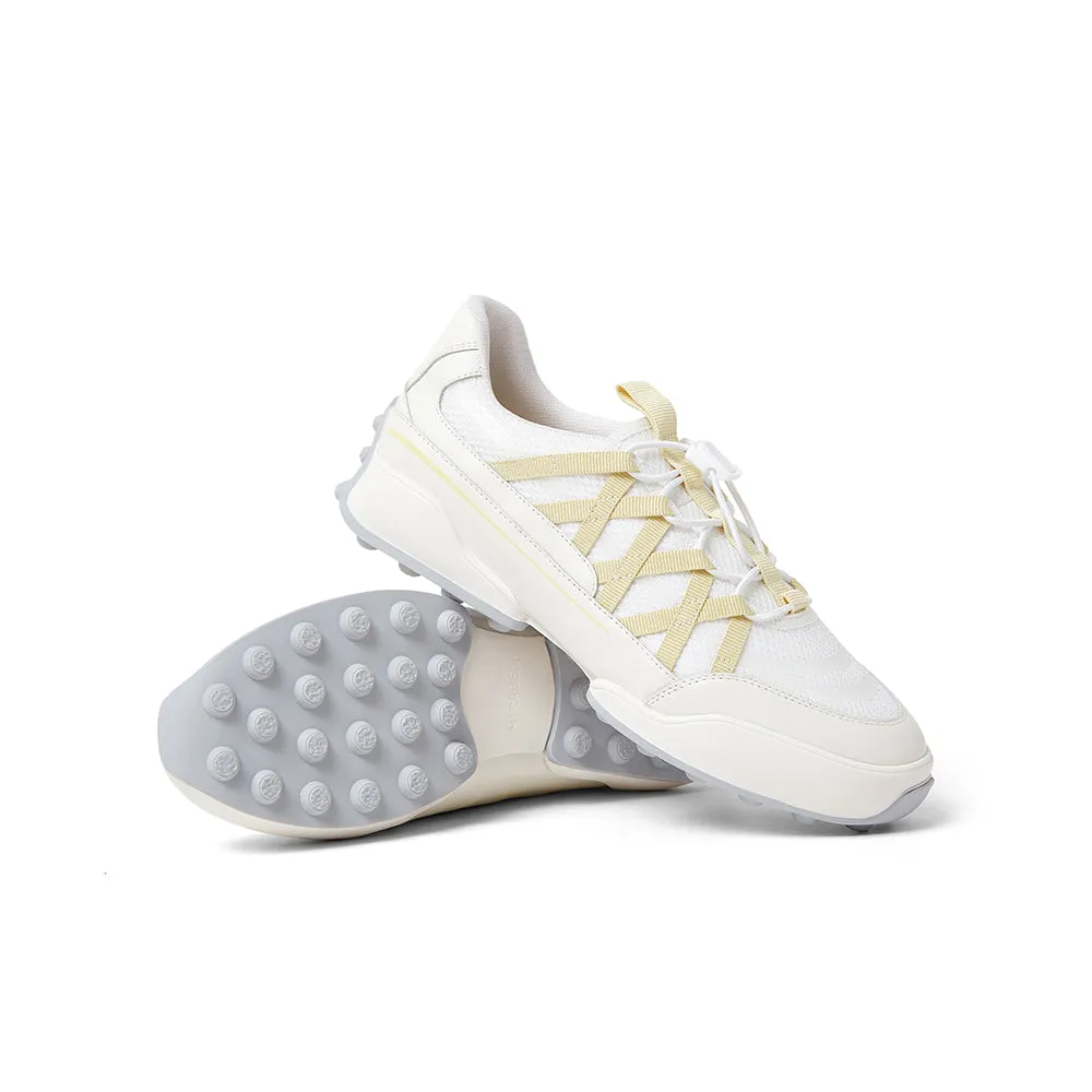 Textile/cowhide leather women's travel shoes