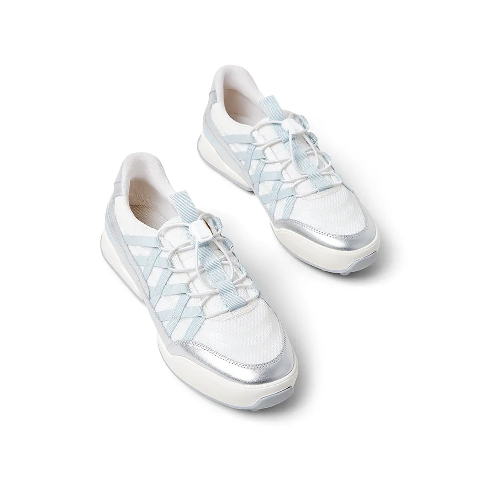 Textile/cowhide leather women's travel shoes