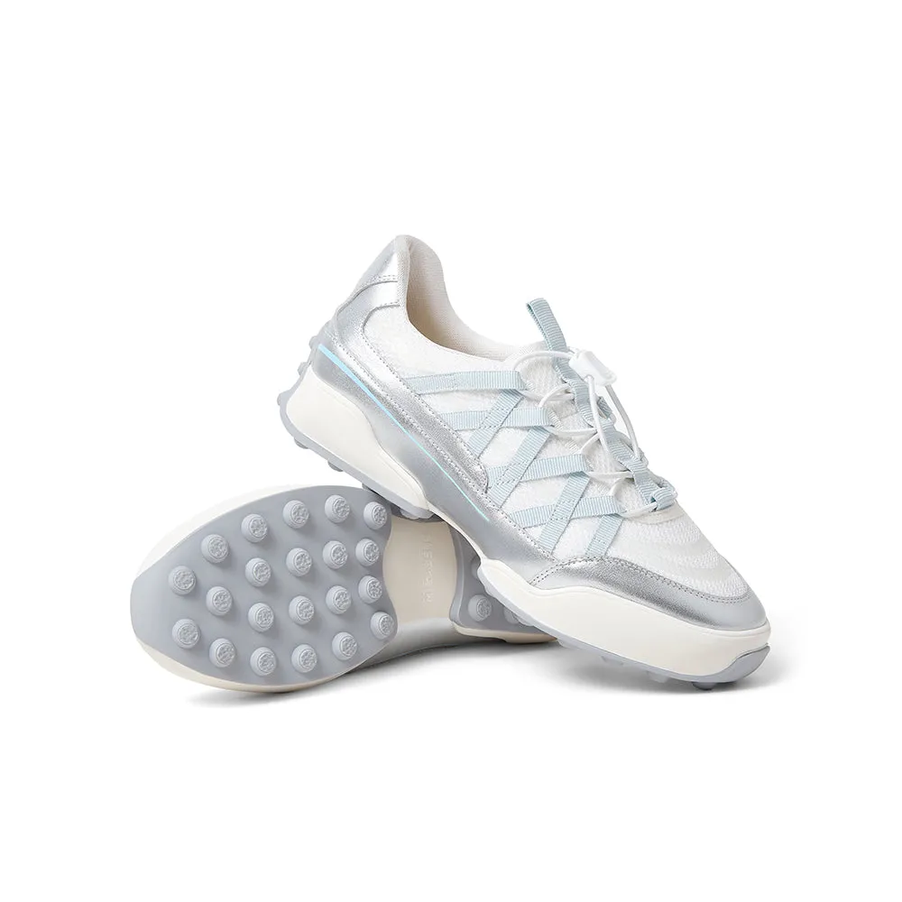 Textile/cowhide leather women's travel shoes