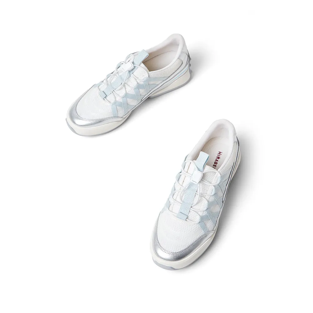 Textile/cowhide leather women's travel shoes