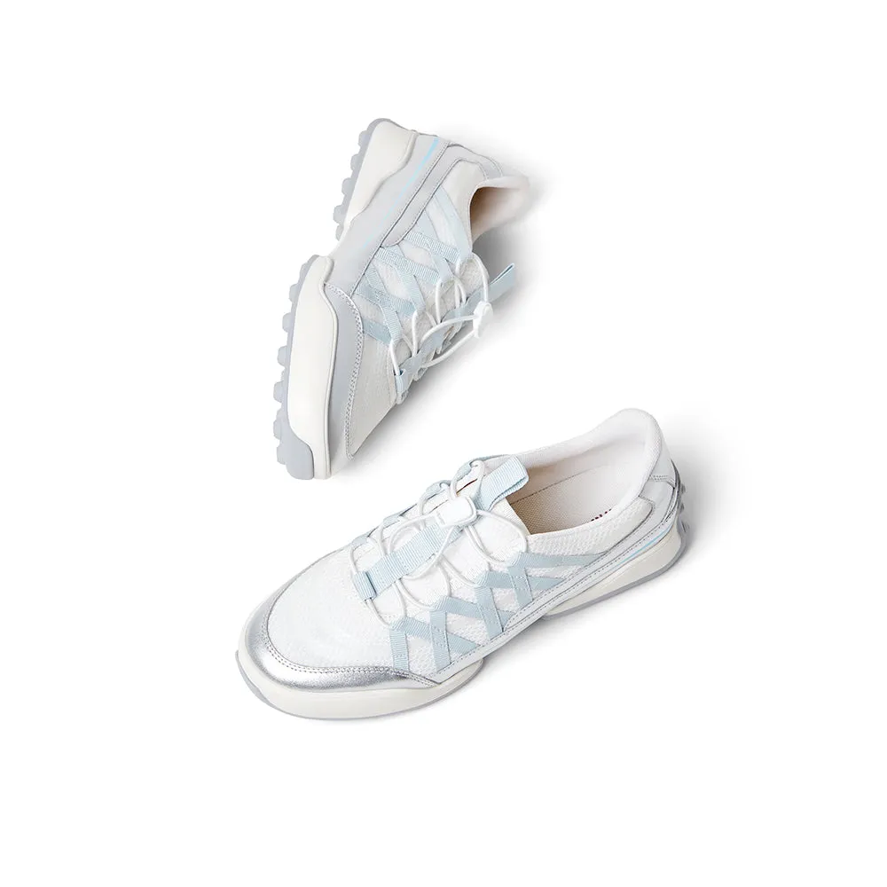 Textile/cowhide leather women's travel shoes
