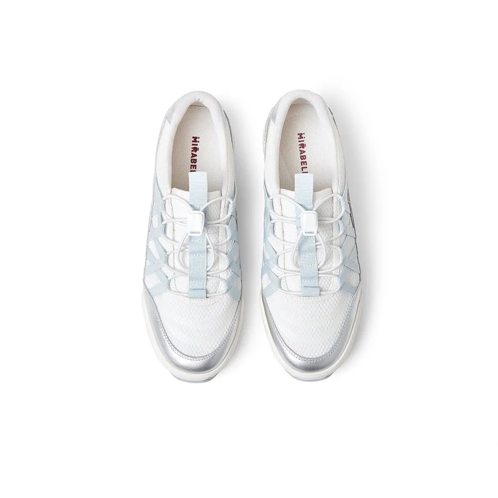 Textile/cowhide leather women's travel shoes