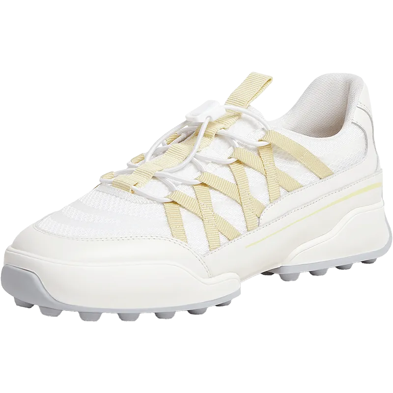 Textile/cowhide leather women's travel shoes