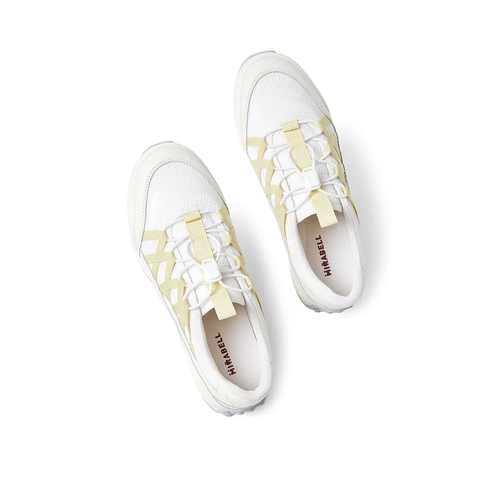 Textile/cowhide leather women's travel shoes