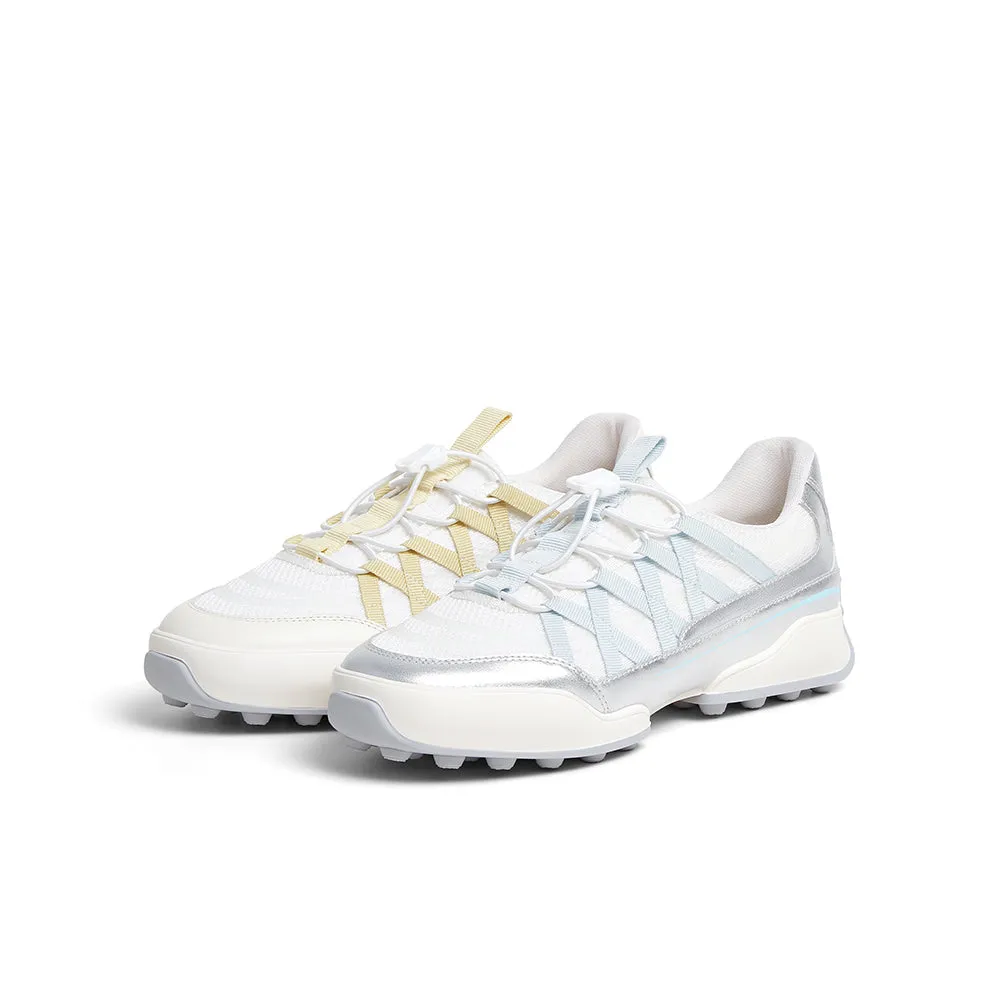 Textile/cowhide leather women's travel shoes