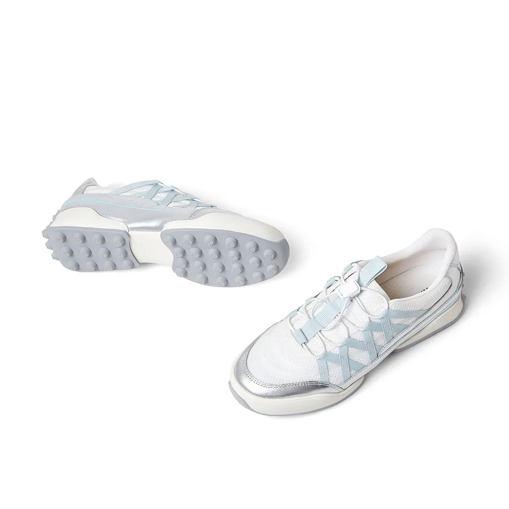 Textile/cowhide leather women's travel shoes