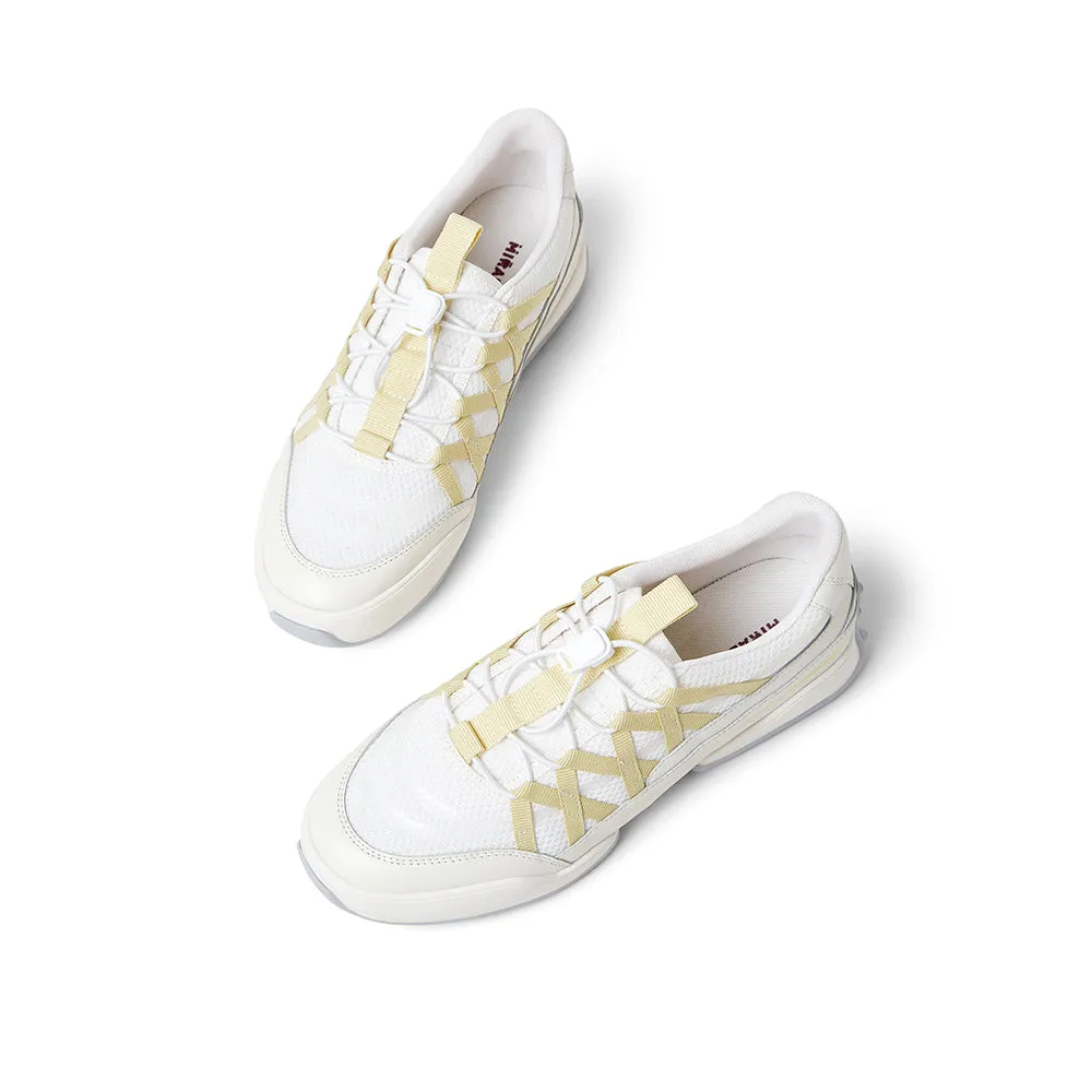 Textile/cowhide leather women's travel shoes