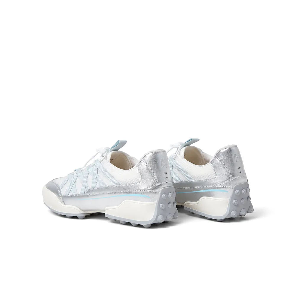 Textile/cowhide leather women's travel shoes
