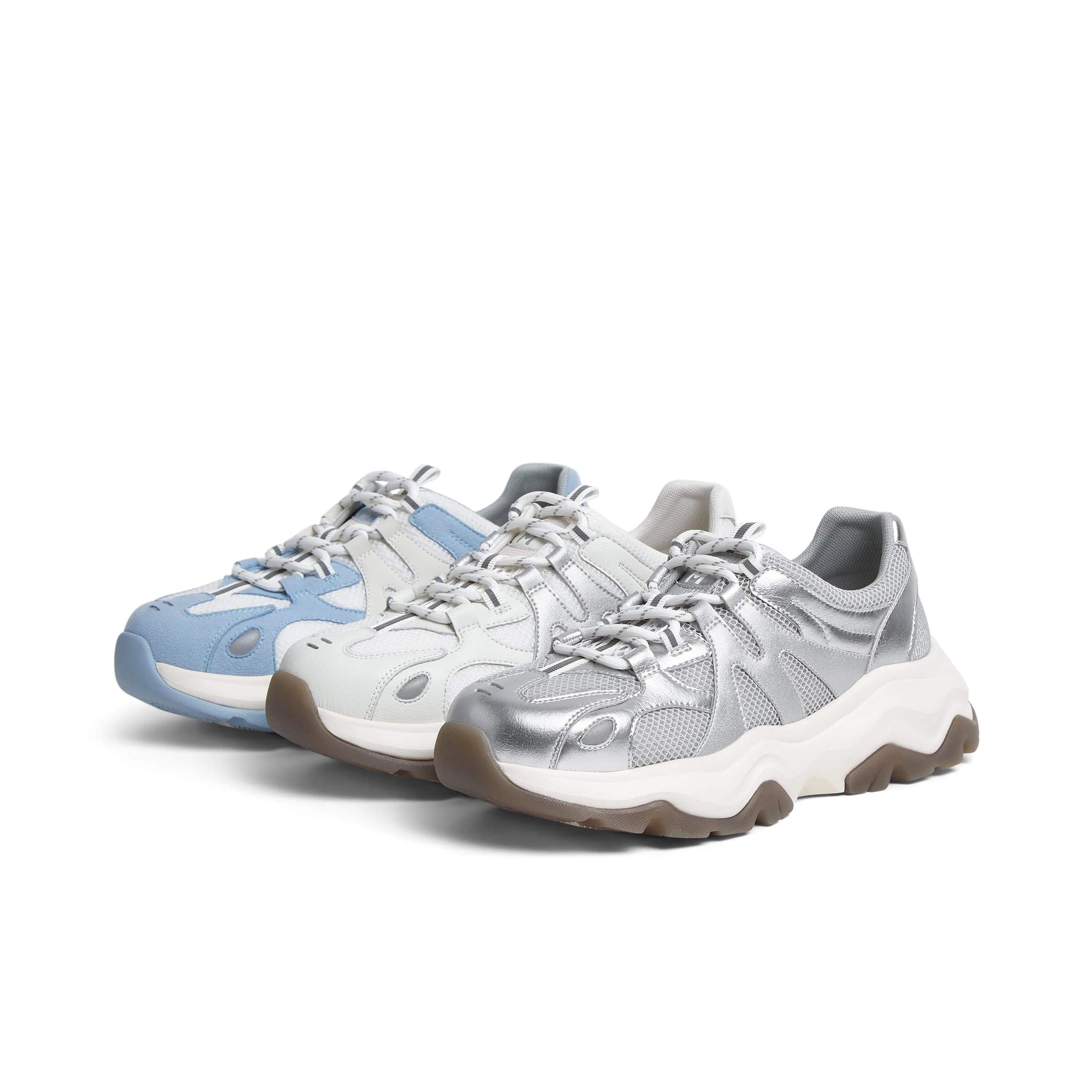 Textile/synthetic leather women's comfortable sports shoes