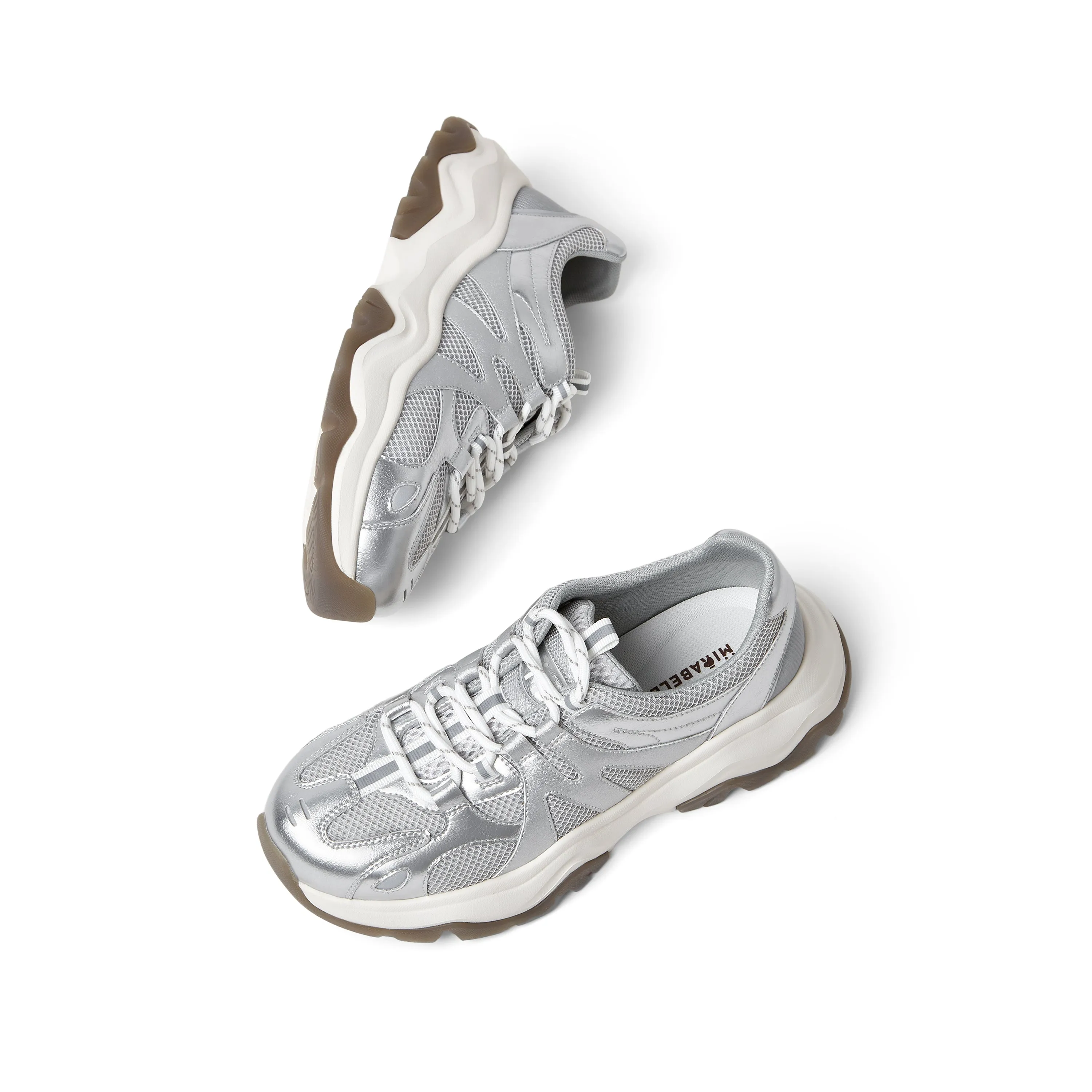 Textile/synthetic leather women's comfortable sports shoes