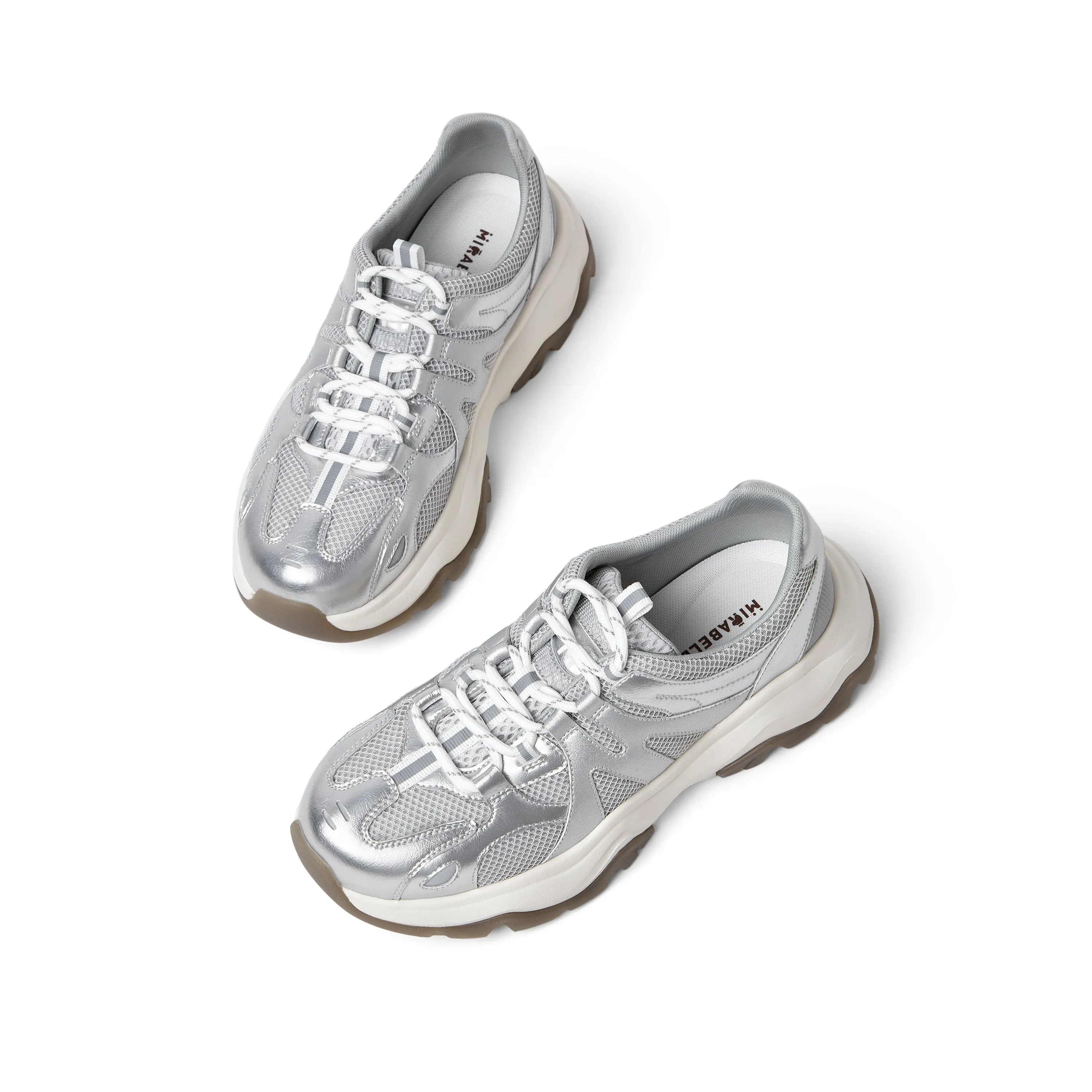 Textile/synthetic leather women's comfortable sports shoes