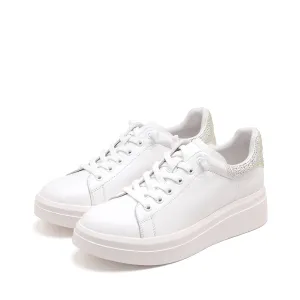 White Symphony Heel Women's Leather Casual Shoes (Women)
