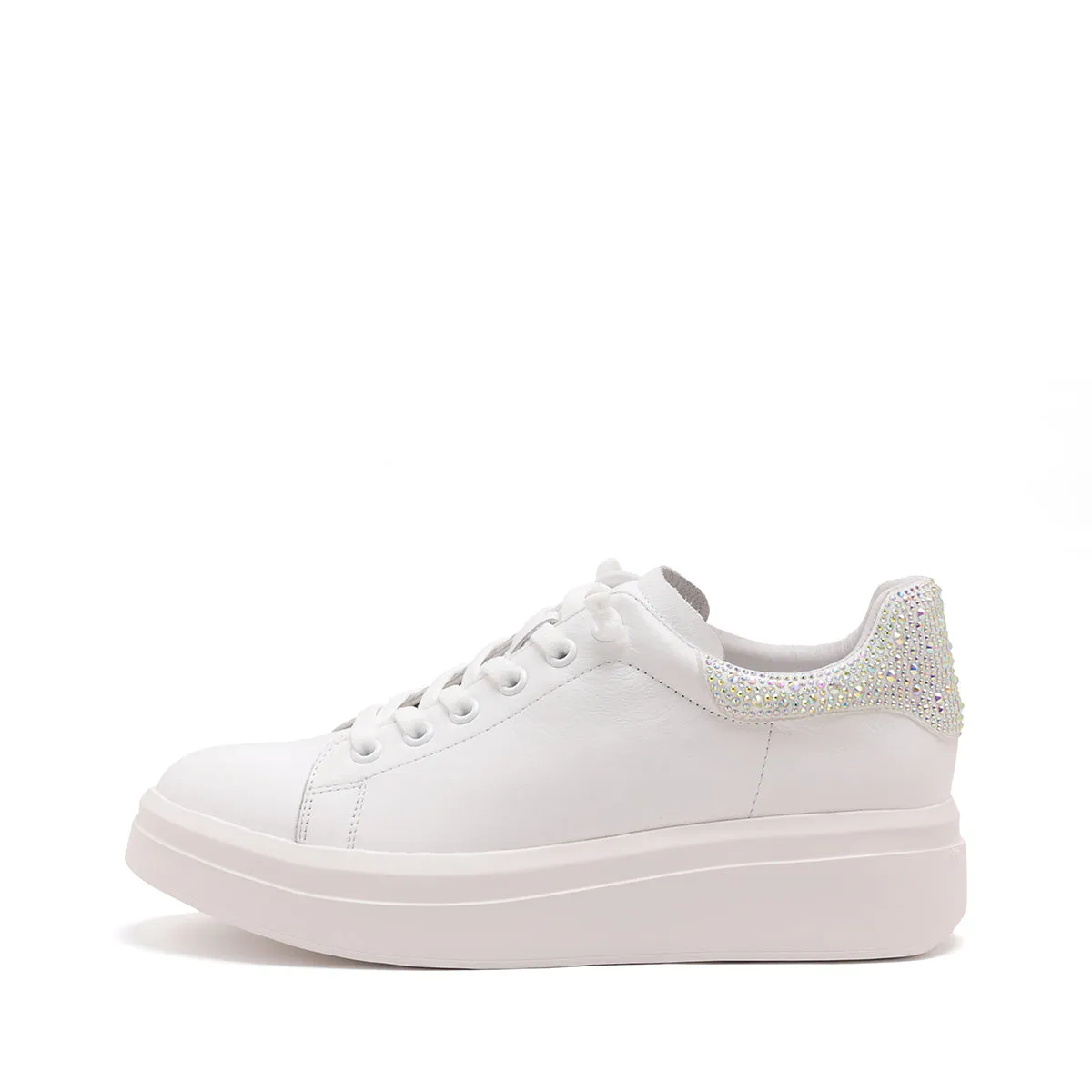 White Symphony Heel Women's Leather Casual Shoes (Women)