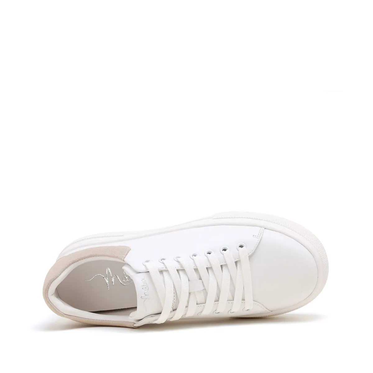 White/off-white heel women's leather casual shoes (Women)